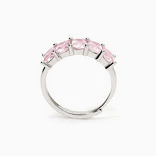 Anello donna in argento con zirconi