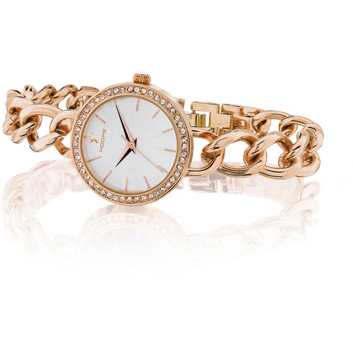 Orologio Solo Tempo Donna Hoops Freedom Rose Gold Bianco