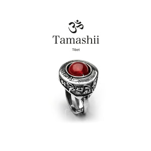 Anello Tamashii Originale PAN ZVA AGATA ROSSO PASSIONE in argento 925% - Antoinette concept store