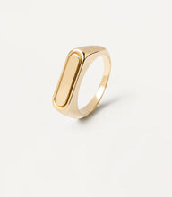 Anello PDPaola Ribbon Stamp Gold Ring Argento AN01-625