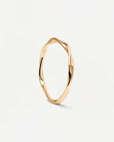 Anello PDPaola Spiral Gold Ring Argento AN01-804