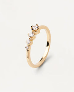 Anello pdpaola Spark Gold Ring Argento AN01-801 - Antoinette concept store
